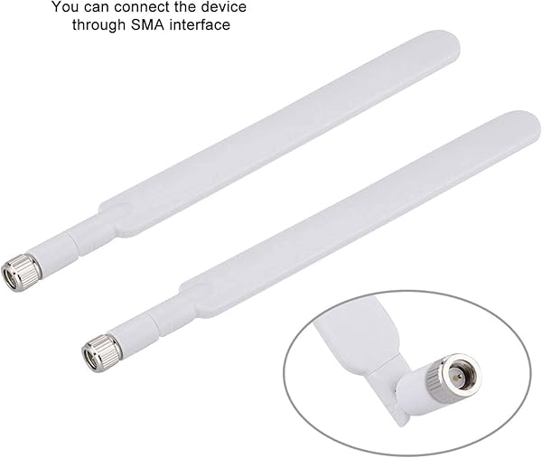 Kafuty Antenne 4G LTE Dual Band SMA Connector Maschio CPE Router Network Antenne per Huawei B310B593B315sE5186s Bianco