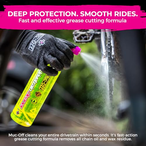 Image of Muc-Off Bio Drivetrain Cleaner | Effective Biodegradable Bicycle Chain Cleaner and Degreaser Spray | Suitable for All Types of Bike