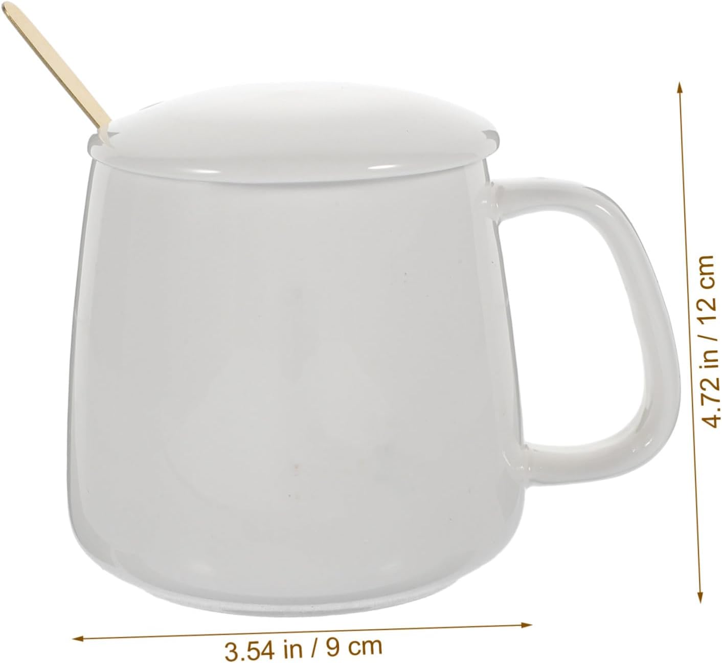 Generic USB Electric Mug Warmer with Ceramic Heating Plate Thermostatic Milk Warmer for Home Use Multi-Functional Coffee Cup with Handle Design Gift for Family and Office