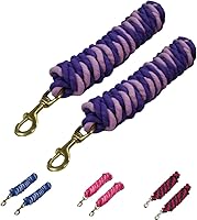 Vista 1 de Derby Originals Par de 2 cuerdas trenzadas de algodón de 10 pies con perno de latón para caballos y ganado