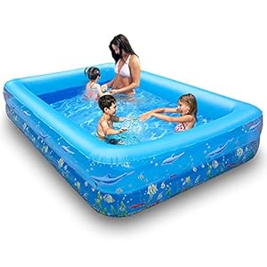 FIELDOOR 【全長2.6m超ビックサイズ】 ジャイアントファミリープール 262cm×175cm×51cm