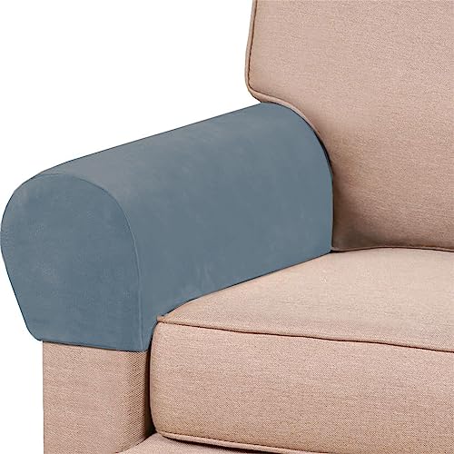 Bieyaet Funda Reposabrazos Sofá, Fundas Sofa Chaise Longue, Perros Gatos Antideslizante Cubre Sofá Esquinero Azul Grisáceo,1 Juego, 2 Piezas Bieyaet Funda Reposabrazos Sofá, Fundas Sofa Chaise Longue, Perros Gatos Antideslizante Cubre Sofá Esquinero Azul Grisáceo,1 Juego, 2 Piezas