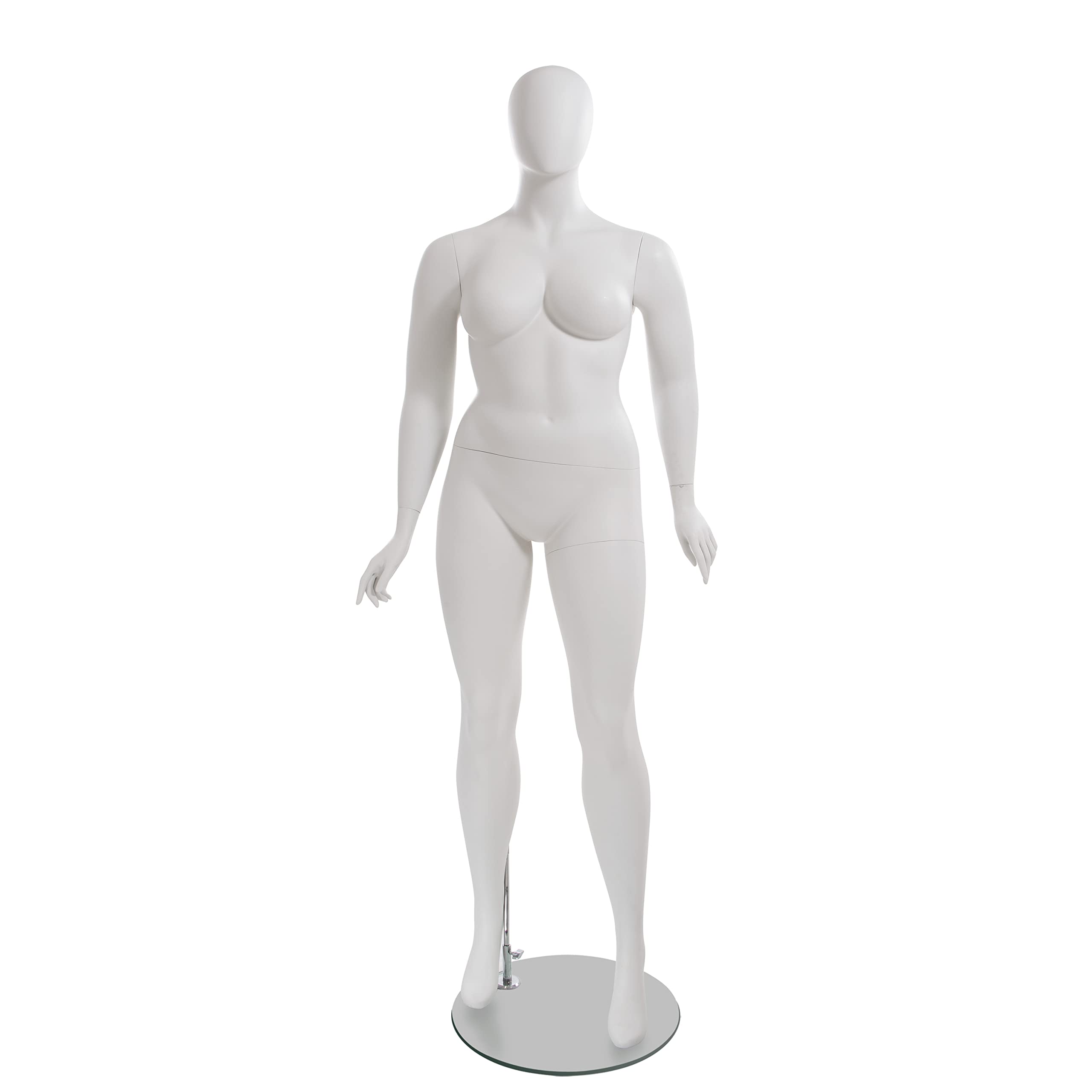 Amber Plus-Size Mannequin - Pose 2 with Oval Head