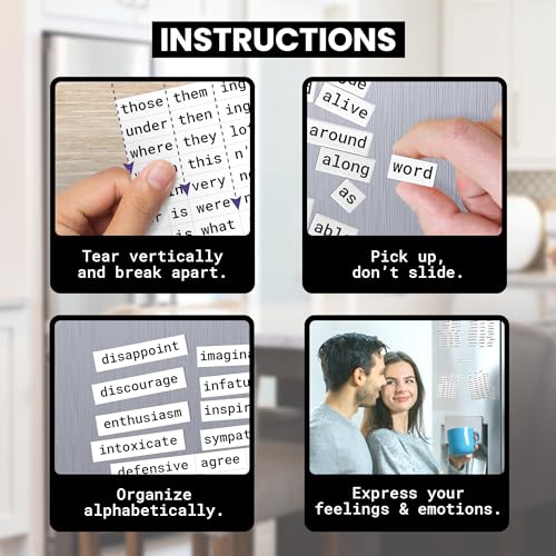 Imanes decorativos rectangulares para expresiones y poemas miniatura 5
