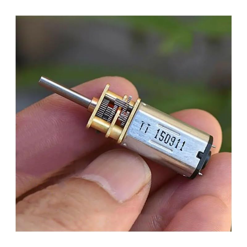 ROUPWKWO N30 Full Metal Gearbox Gear Electronic Starter DC 3V-6V 50RPM Slow Speed Gear Reduction 1:240 Gear Ratio D-Shaft for Robot Motor