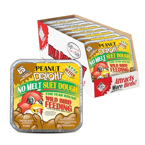 C&S Peanut Delight No Melt Suet Dough 11.75 Ounces 8 Pack