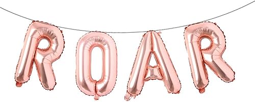 ROAR RAWR - Globos de dinosaurio tiranosaurio de animales para fiesta de cumpleaños, baby shower, kit de decoración inflable, suministros de fiesta,