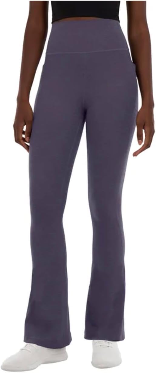 Kirkland Signature Women's Stretch Brushed Mini Flare Yoga Pant with Pockets