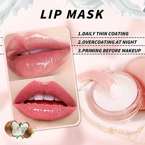 U-Shinein 3-In-1 Lip Care Kit - Hydrating Lip Glow Oil, Moisturizing Lip Mask, Exfoliating Lip Scrub, Lip Care Plumping Makeup Set For Shiny And Nourishing Lips, Dry Lips Treatment Kit #TOP4