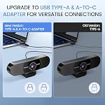 EMEET C960 1080P Webcam with Microphone, 2 Mics, 90° FOV, USB Type-A & A-to-C Adapter, Fixed Focus, Plug&Play Computer Camera for Zoom/Teams/Facetime/YouTube/Google Meet/Switch 2 Camera, 2025 Version - Image 5