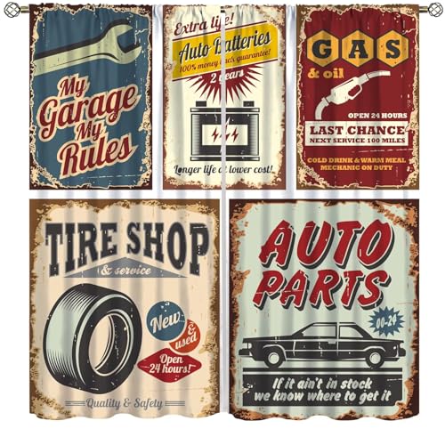 ICMOLYYENLO Garage & Workshop Curtains 42x44 Inches