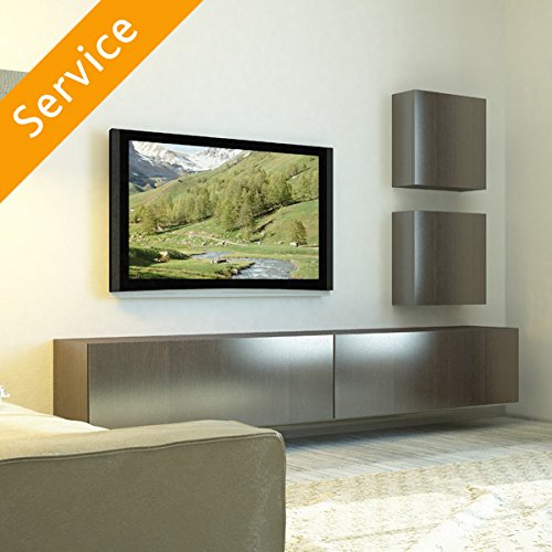 TV-Wandmontage - 51-70 Zoll, Kabel unter Putz, Mauerwerk einschließlich Wandhalterung