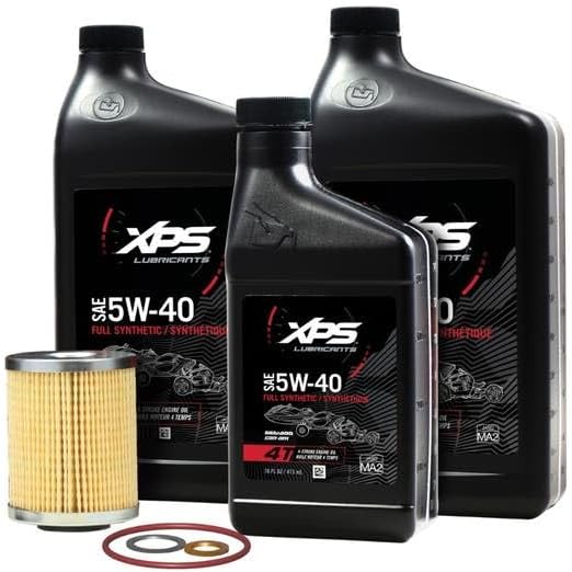 4T 5W-40 Full Synthetic Oil Change Kit for Rotax 500 cc or more V-Twin engine 9779488