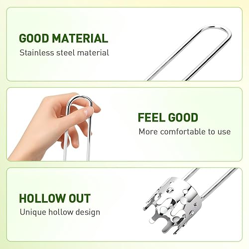 Miniatura 5 de 2 herramientas descorazonadoras de frutas y verduras, descorazonador de semillas de pimiento rojo, removedor de núcleo de manzana de acero