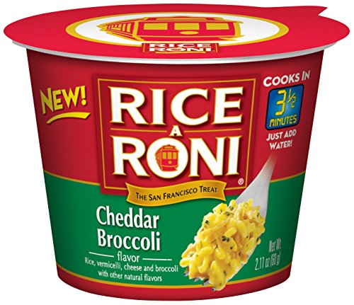 Rice a Roni Cups, Cheddar Broccoli, Individual Cup (Pack of