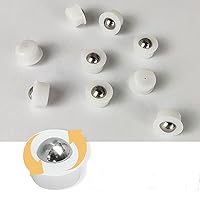 Vista 2 de 20 rodamientos de rodillos transportadores de mesa pequeños de 1/3 pulgadas (nailon y acero inoxidable)