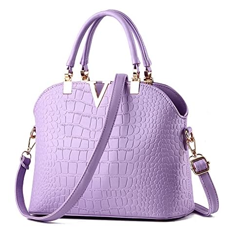 LIZHIGU Purses for Women Crossbody Bags Small Satchel Shoulder Bag Fashion Top Handle Handag 02 Lavender Cover