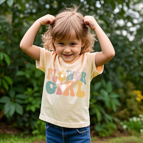 Image of Kids Short Sleeve Tees Toddler Crewneck T-Shirts Boys Girls Dino Raccoon Excavator Silly Goose Flower Girl Tops 2-7 Years