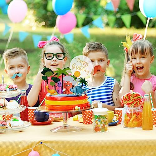 Syijupo Decori 3d per Torta a Tema Dinosauri,14PCS...