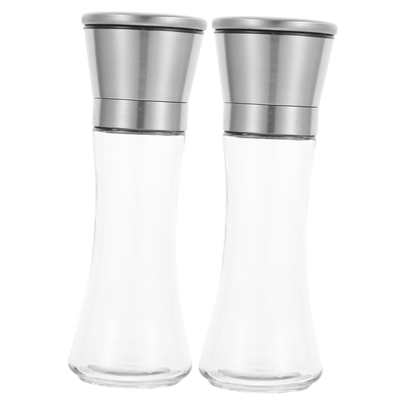 Set de 2 moulins poivre et sel GALPADA en verre à mouture réglable pour sublimer tous vos plats