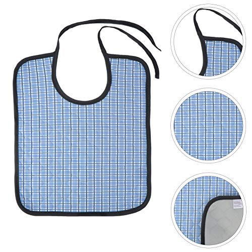 DOITOOL Babador adulto para comer, 1 peça lavável, reutilizável, protetor de refeições para homens,