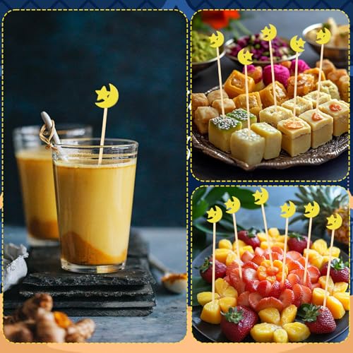 50% Off 200 Pcs Eid Mubarak Holiday Cocktail Toothpicks