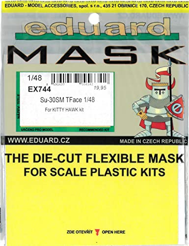 Masque Eduard EDMEX744 Tface Su-30SM Kittyhawk 1:48 masquage peinture cockpit