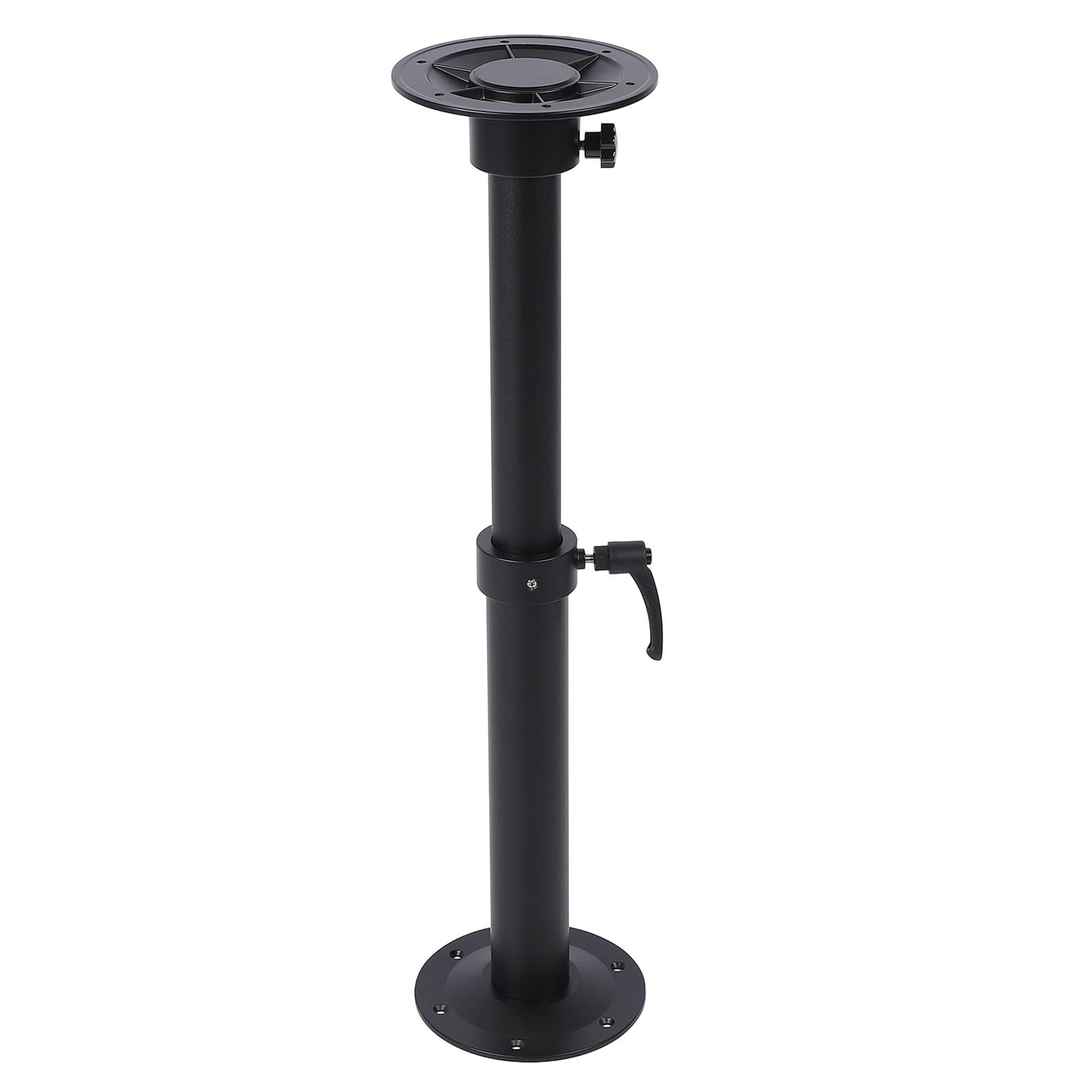 Haofy Set di Montaggio per Base per Gamba del Tavolo, Lega di Alluminio, Regolabile, Staccabile, Resistente, Barca, Yacht, Ponte, Piastra Tavolo Fissa, Ruota di 360°