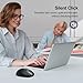 TECKNET Wireless Mouse Rechargeable, 2.4G USB-A Silent Mouse, Quiet Click, 6 Adjustable 4800 DPI, Cordless Computer Mice, Ergonomic Mice for Laptop, 6 Buttons for Chromebook, Ergo Grip - Black