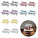 12 Topper per Torta Happy Birthday, 6 Colori Glitterati per Compleanni, Happy Birthday Cake Topper, Decorazioni per Cupcake, Dolci per Feste