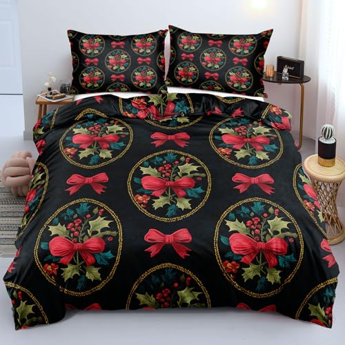 Parure de lit de Noël pour chambre cocooning avec housse couette réversible - 2