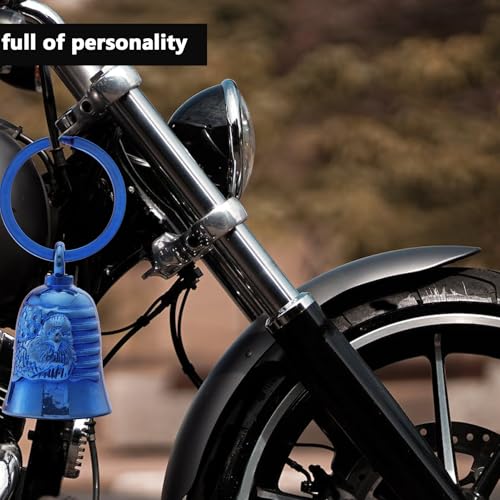 Image of Motorcycle for Bells - Motorcycle Angel Bell for Men Women,Bell Biker Accessory,Guard Riding Safety (Black)