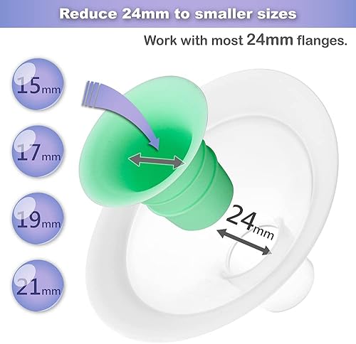 Miniatura 8 de Nenesupply Insertos de brida de 2 generación de 0.748 in compatibles con brida de 0.945 in de Elvie OG Elvie Stride Spectra Momcozy Willow Reduce