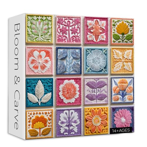 PICKFORU Bloom Carve Rompecabezas de 1000 Piezas para Adultos, Flores y Plantas Naturales, Puzzle Desafiante miniatura 1