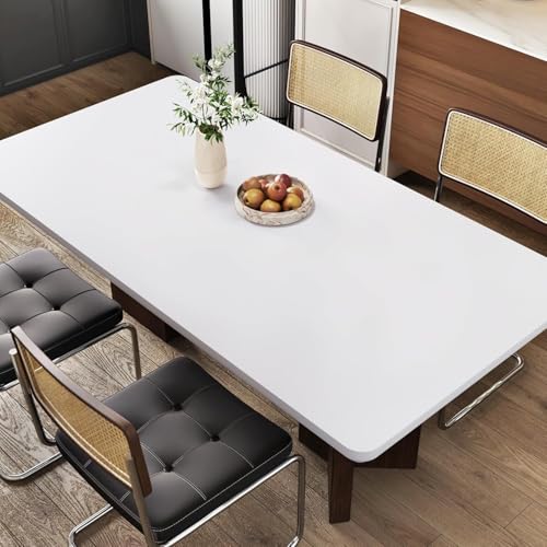 Image of WALLMATE Matte White Wallpaper White Peel and Stick Wallpaper Self-Adhesive Removable Wallpaper Thicken Waterproof for Kitchen Countertop Cabinet (18 inch by 150 inch)