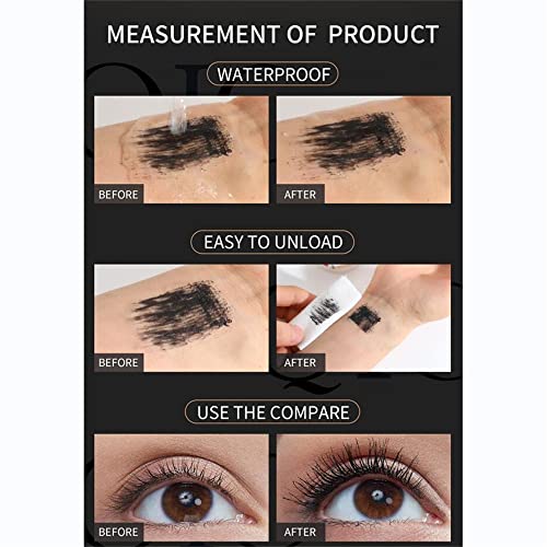 4D Silk Fiber Mascara, Natural Extension Thickening Lengthening Voluminous Eyelash Mascara, Waterproof Smudge-Proof Liquid Eye Liner, Thickening Eyes Makeup, Adds Length(1 Pcs) - Image 8