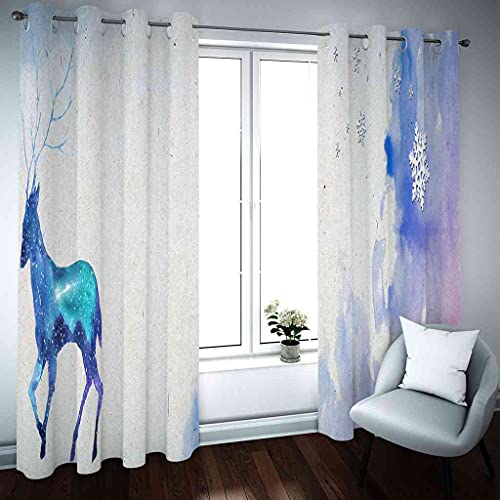 Rideau occultant contre la lumière et le froid rideaux isolants thermiques tissu lourd wapiti