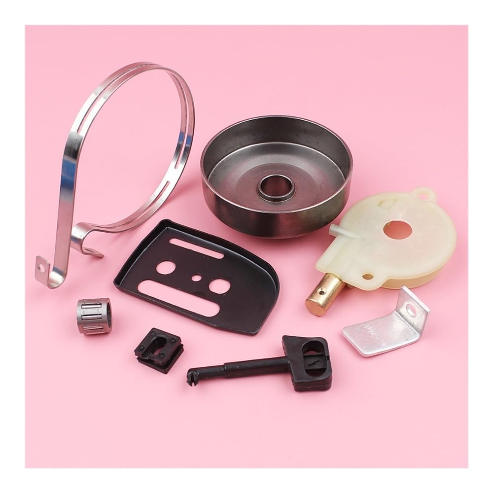 Bomba de aceite for motosierra de 325" y 7 dientes, compatible con modelos 142, 141, 137, 136, 41 y 36. Incluye retenedor de cadena, banda de freno, placa de barra y varilla de estrangulación.