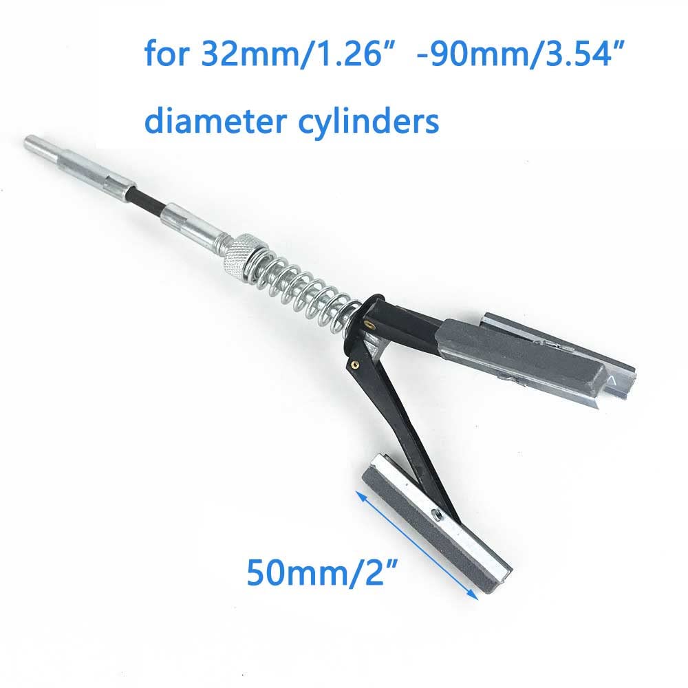 Cilindro del freno del motore dell'automobile Riloer Hone Stones Albero flessibile, 2 "Stone Adjustable Cylinder Hone Deglazer, 32mm-90mm 220 Grit Honing Tension