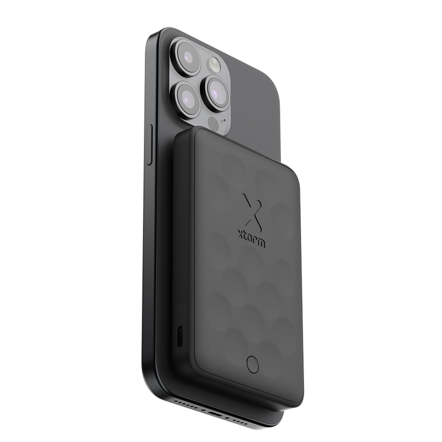 Xtorm Fuel series5 power bank 5000mAh 7.5W magnetico, finitura Premium | Adatto per iPhone e dispositivi compatibili, leggero, sottile, ricarica rapida, display digitale con % carica