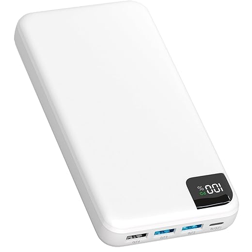 Strex Powerbank Wit - 27.000 mAh - 22.5W Snellader - USB-A/USB-C - LED Indicatie - Universele Powerbank geschikt voor o.a. iOS/Android