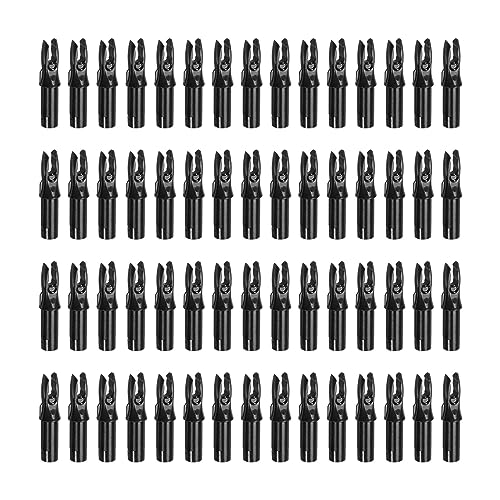 60-Pack Black Insert Arrow Nocks