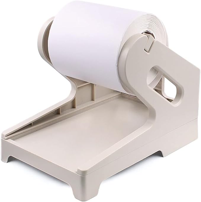 Shipping Label Holder for Rolls and Fanfold Stack Labels Paper Holder