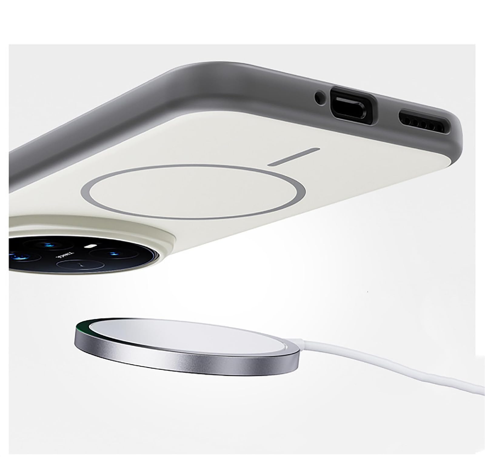 GIOPUEY Magnetische Handyhülle für Honor Magic 8 Pro Hülle, Case Kompatibel mit MagSafe, Matte PC Zurück + TPU Bumper Stoßfeste Schutzhülle - Green