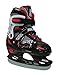 Sulov Boy's Skate 2V1 Ikki, Size- Large, Color- Black/Red