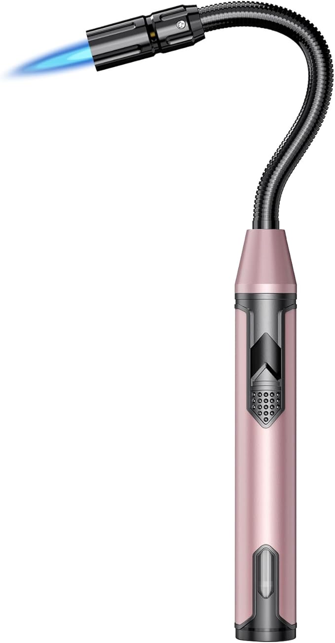 Torch Lighter Refillable Butane Lighter Long Flexible Neck Multipurpose Lighter for Candles Grill BBQ Fireplaces Kitchen Camping (No Prefilled) Torch Lighter Refillable Butane Lighter Long Flexible Neck Multipurpose Lighter for Candles Grill BBQ Fireplaces Kitchen Camping (No Prefilled)
