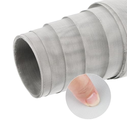 Grillage métallique à mailles fines, 30x210cm, feuilles de filtre en acier inoxydable, mailles métalliques en acier inoxydable, grille métallique en acier...