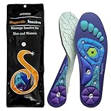 Magnetic Acupressure Insoles,Orthopedic Insoles,Relieve Tired can be Used by Both Men and Women (Blue, S-US(6-9))