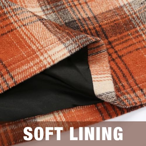 Image of IDEALSANXUN Womens High Waist Plaid Skirt Bodycon Pencil Wool Mini Skirts