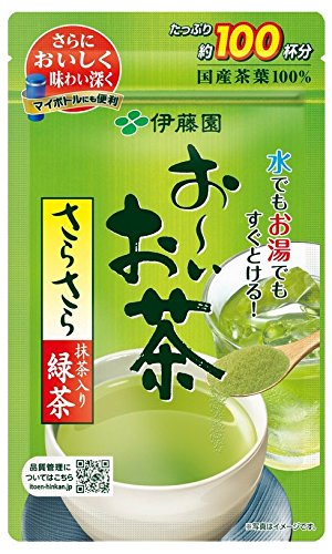 伊藤園 おーいお茶 抹茶入りさらさら緑茶 80g×6袋入×3ケース(100杯分×18)